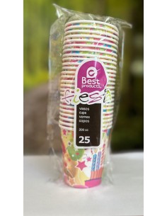 Vaso diseño Globos y Velas...