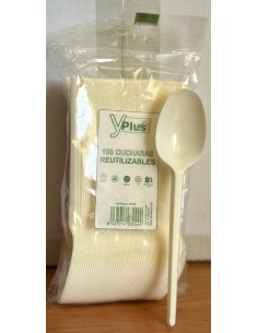 Cuchara blanca  16 cm