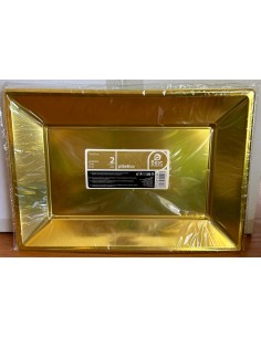 Bandeja Rectangular Oro 33...