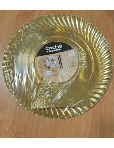 Bandeja redonda con blonda...